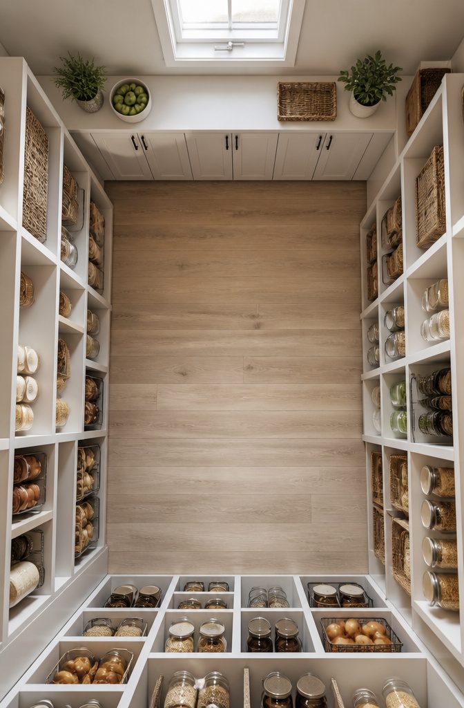 DIY Walk In Pantry Ideas: A Step-by-Step Guide for 2026 2 A layout plan for a DIY walk-in pantry with measurements.