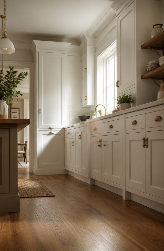 20 Kitchen Cupboard Ideas to Refresh Your Space in 2026 20 Kitchen cabinets matching the architectural details of the home.