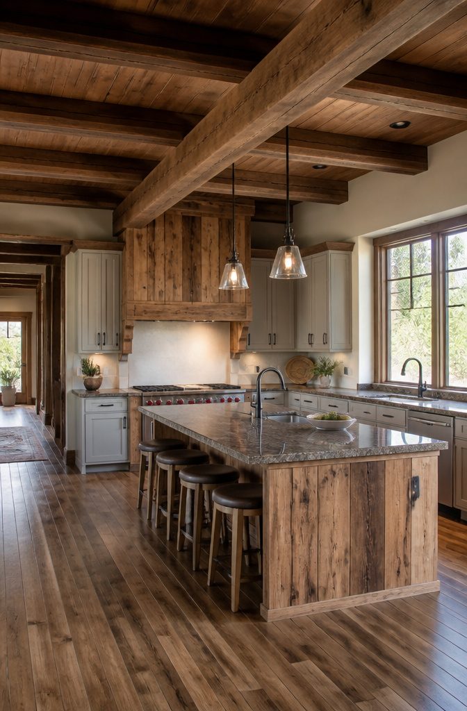 20 Kitchen Cupboard Ideas to Refresh Your Space in 2026 19 Kitchen with cabinetry made from native pecky cypress.