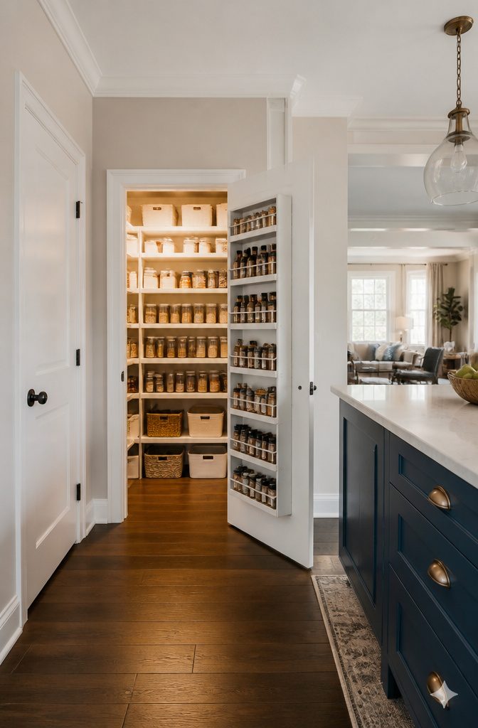 14 Pantry Shelving Ideas Storage That Actually Fit Real Spaces 20 Closet pantry with organized shelves and storage.