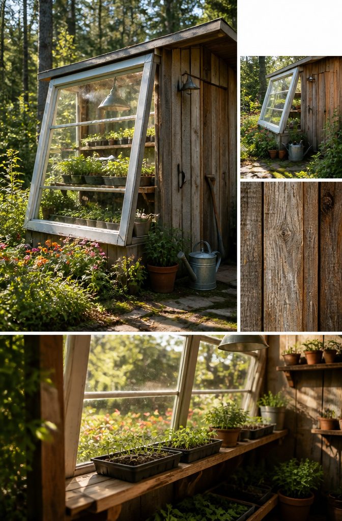 20 Simple Shed Ideas for Your Backyard in 2026 18 Shed with a greenhouse window made from salvaged glass.
